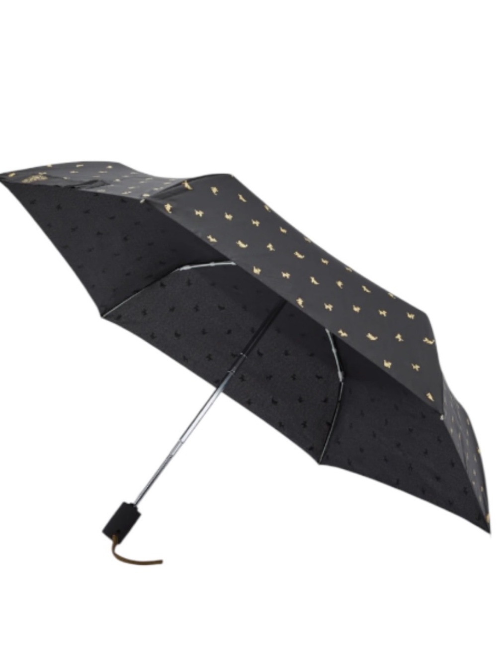 Kipling Auto Open Printed Umbrella With Cat and Dog Print